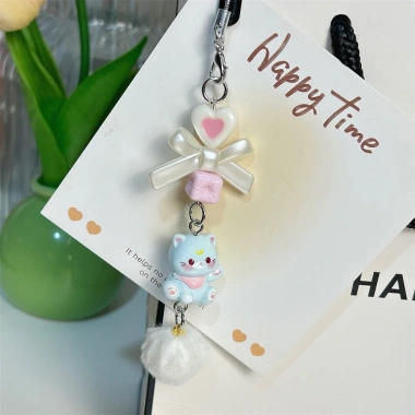 Dây treo điện thoại hình mèo vẫy tay siêu dễ thương – nhiều màu, chỉ 24.500₫