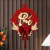 Dây treo nhung đỏ chúc mừng năm mới - phong thủy tài lộc, kèm móc treo 37.000đ 3