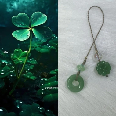 Dây treo trang trí điện thoại cỏ bốn lá – May mắn, phong cách, chỉ 35.000đ