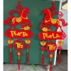 Dây treo Trang trí Tết 2.026 Hình con ngựa Liễn nhung đỏ - Phát tài, phát lộc, đón năm Bính Ngọ, chỉ 60.000₫ 3