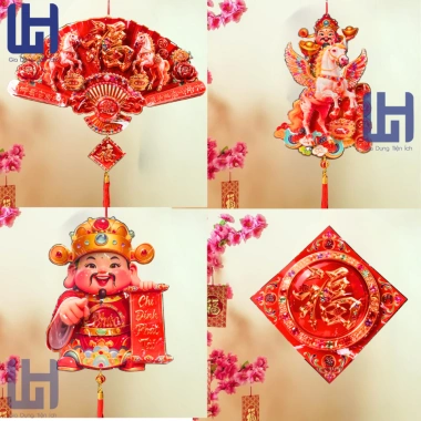 Dây treo trang trí Tết nhựa 6D mới Decor Tết Bình Ngọ 2.026 - Giá chỉ 29.000đ