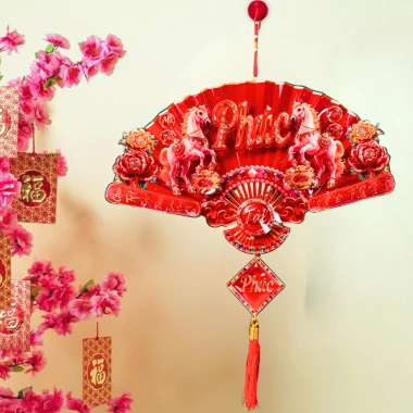 Dây treo trang trí Tết nhựa 6D mới Decor Tết Bình Ngọ 2.026 - Giá chỉ 29.000đ
