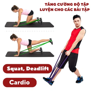 Dây trợ lực JUMPFIT Power Band kháng lực, tập gym tay mông, giảm giá 15.000đ