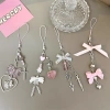 Dây xích hợp kim Ngọt Mạ Ngôi Sao Nơ - Trang trí điện thoại, chìa khóa, mặt dây chuyền cô gái trái tim - Quà tặng 23.650đ 4