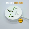 DCTEK T26/T27/T28 Ổ cắm du lịch 2m 2 lỗ, cổng sạc 12W - Tiện lợi, giá 170.000₫ 4