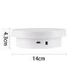 Đế bàn xoay 360 độ livestream, trưng bày sản phẩm 2 kích thước 14cm-20cm trắng, kèm dây sạc giảm giá 2