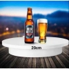 Đế bàn xoay 360 độ livestream, trưng bày sản phẩm 2 kích thước 14cm-20cm trắng, kèm dây sạc giảm giá 6