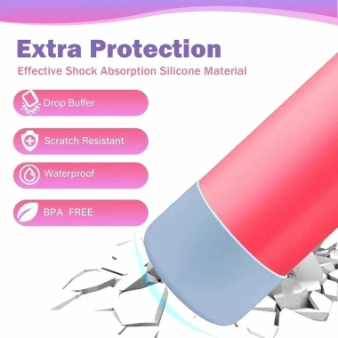 Đế bảo vệ silicon cho Owala 24oz-32oz, tương thích nắp FreeZip & nắp lật, vỏ hấp