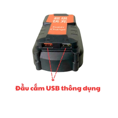 Đế chuyển chân Makita sang USB sạc dự phòng 2 đầu sạc nhanh - Giá chỉ 102.000₫