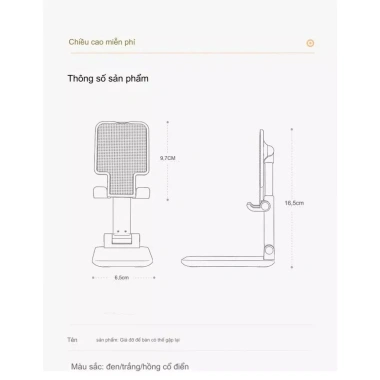 Đế Đứng 180° Gấp Đa Chức Năng cho Điện Thoại & Máy Tính Để Bàn - Giá 80k 8