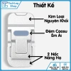 Đế Kê Laptop Dán Lưng Bền Hợp Kim Kẽm - Chân Đỡ Mini Gấp Gọn Di Động Cho MacBook 2