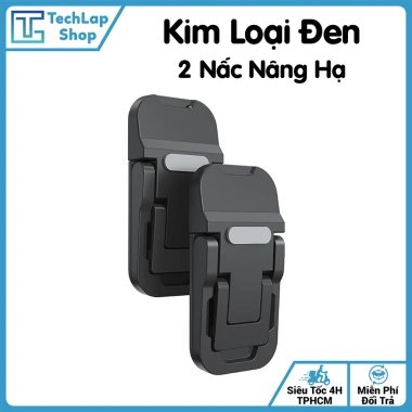 Đế Kê Laptop Dán Lưng Bền Hợp Kim Kẽm - Chân Đỡ Mini Gấp Gọn Di Động Cho MacBook