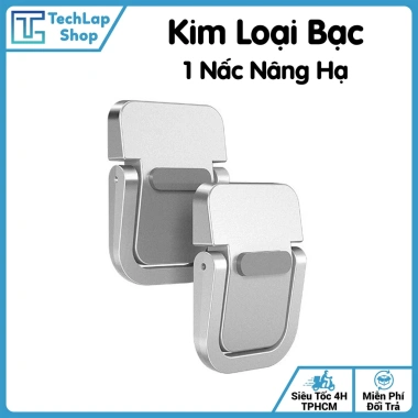 Đế Kê Laptop Dán Lưng Bền Hợp Kim Kẽm - Chân Đỡ Mini Gấp Gọn Di Động Cho MacBook