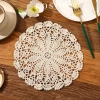 Đế lót bình hoa ren cotton 25cm - Miếng lót lọ hoa, phụ kiện chụp ảnh, giá 35k 2