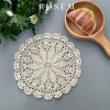 Đế lót bình hoa ren cotton 25cm - Miếng lót lọ hoa, phụ kiện chụp ảnh, giá 35k 4