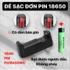 Đế sạc 101A cho pin Li-ion 18.650 - Đèn báo xanh đỏ, lộn đầu vẫn sạc, 35.000 VND