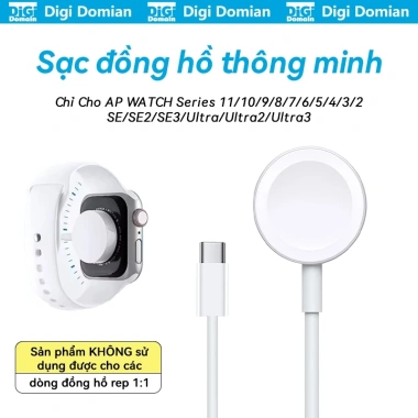Đế sạc nhanh không dây USB‑C cho đồng hồ thông minh AP Series 11‑2, giá 84.000đ
