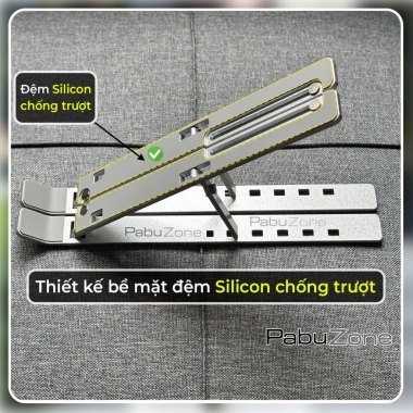 Đế tản nhiệt & giá đỡ laptop hợp kim nhôm gấp gọn, chỉnh độ cao, phù hợp MacBook 16 inch - 83.938 VND 2