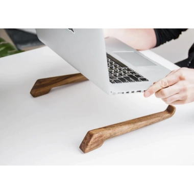 Đế tản nhiệt laptop gỗ tự nhiên cao cấp – Giá đỡ đa năng decor bàn học, chỉ 78.000đ 2
