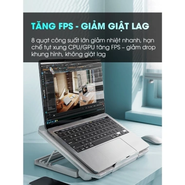 Đế Tản Nhiệt Laptop Q100 8 Quạt – 4 Cấp Độ, Không Tiếng Ồn, Giá chỉ 199k 9 Đế Tản Nhiệt Laptop Q100 8 Quạt – 4 Cấp Độ, Không Tiếng Ồn, Giá chỉ 199k 9