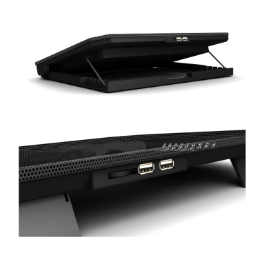 Đế tản nhiệt laptop ZTU SMART R2 hai quạt siêu mát, hỗ trợ 14‑17 inch, giá 136.000đ