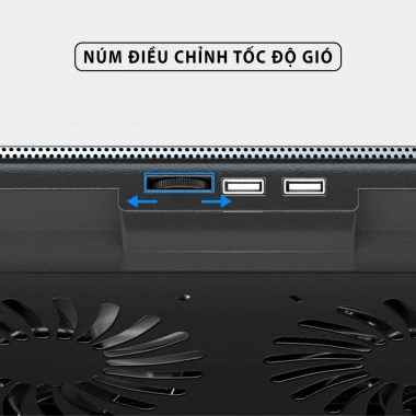 Đế tản nhiệt SIDOTECH Q100 cho laptop - Làm mát nhanh, LED, quạt chống ồn 4 mức 8 Đế tản nhiệt SIDOTECH Q100 cho laptop - Làm mát nhanh, LED, quạt chống ồn 4 mức 8
