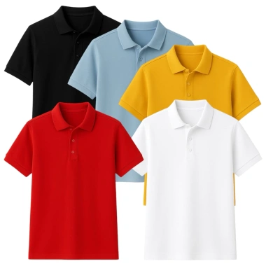 Deal Mở Bán Áo Polo VAZCO A31 Unisex Combo 1-3-5 - Poly cá sấu, vải dày nhẹ, size 40-100kg, 79.500đ
