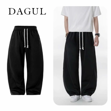 Deal mở bán quần nỉ 2 da rộng ống cong DAGUL nam nữ, dây thừng cách điệu, mềm mịn không bai xù - chỉ 109k 4 Deal mở bán quần nỉ 2 da rộng ống cong DAGUL nam nữ, dây thừng cách điệu, mềm mịn không bai xù - chỉ 109k 4