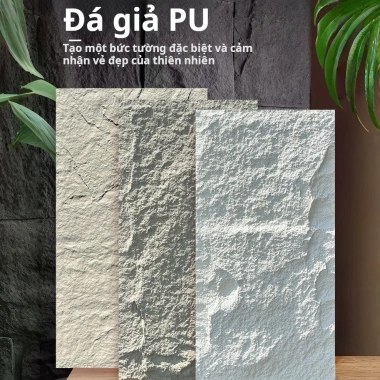 Deal Sốc Bộ Đá Trang Trí Tường PU Giả Cổ Điển - Biến Hóa Không Gian, Đa Mẫu, An Toàn, Thi Công Nhanh, Giá 459k