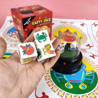 Deal Sốc Đồ Chơi Máy Lắc Bầu Cua Tôm Cá Xí Ngầu Nhựa Tự Động và Bàn Giấy Giải Trí Giá 67.000₫ 10