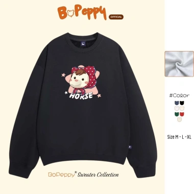 [DEAL TẾT 2.026] Áo Sweater Nỉ Lông Cáo BOPEPPY Unisex Mã Chú Ngựa Cute BP87 – Lót Nhung Mềm Mại, Dày Dặn, 149k 9