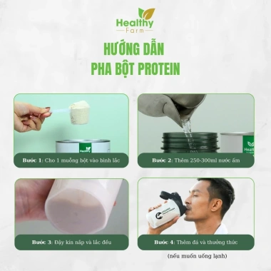 Deal Tốt Combo 1 Protein Healthy Bean Hỗ Trợ Tăng Cân, Tăng Cơ, Giảm Mỡ Giá 290.000đ 4