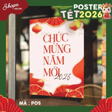 Decal Dán Kính Poster Tết Năm Mới 2.026 - Ảnh Thật Chống Nước Dễ Dán Giá 133k 7