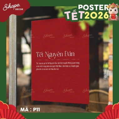 Decal Dán Kính Poster Tết Năm Mới 2.026 - Ảnh Thật Chống Nước Dễ Dán Giá 133k 9
