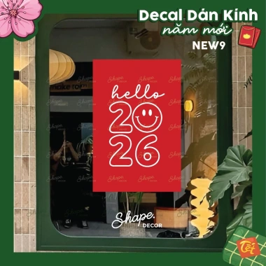 Decal dán kính Tết 2.026 Bính Ngọ - Tranh dán kính đẹp, dễ dán, giảm giá 133k 7 Decal dán kính Tết 2.026 Bính Ngọ - Tranh dán kính đẹp, dễ dán, giảm giá 133k 7