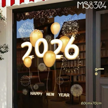Decal Dán Kính Tết Happy New Year 2.026 Trang Trí Đẹp Bính Ngọ Giá 50.000 VND 8
