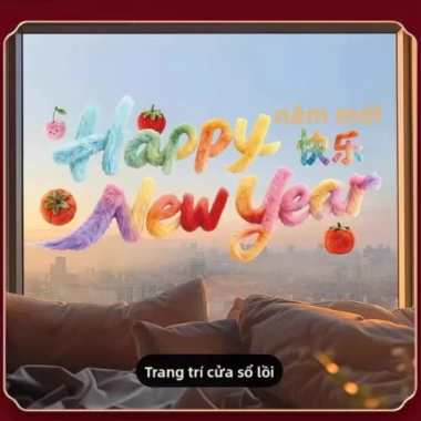 Decal Dán Tĩnh Điện Tết 2.026 5D Không Keo Trang Trí Cửa Kính Giá 25.650₫ Maxhome 8