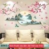 Decal Dán Tường 3D Tranh Sơn Thuỷ Phòng Khách Đón Tết - Giá 54.870 VND Giảm 18% 7