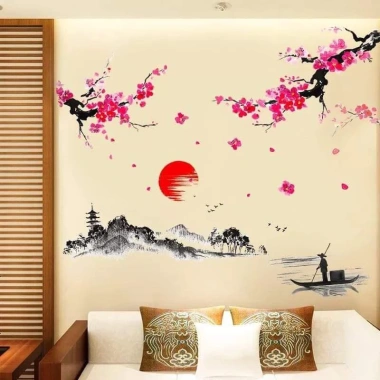 Decal Dán Tường Cành Đào Tết 2.026 - Trang Trí Nhà Ở, Phòng Khách, Văn Phòng, Giá 58.5k 2
