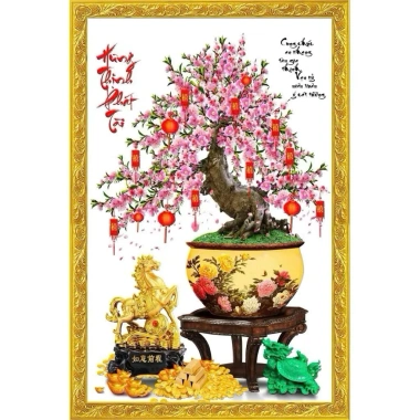 Decal dán tường hoa Mai trang trí Tết keo dán sẵn giá ưu đãi 45.000₫ 3