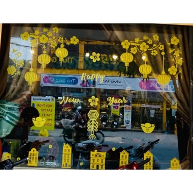 Decal Nhũ Đẹp Hoạ Tốc - Hình Dán Trang Trí Tết 2.026, Giá Giảm 35.950đ 4
