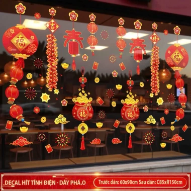 Decal Tết 2.026 chữ Tiếng Việt - Trang trí Bính Ngọ, Giá chỉ 28.000đ giảm ngay