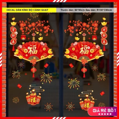 Decal Tết 2.026 chữ Tiếng Việt - Trang trí Bính Ngọ, Giá chỉ 28.000đ giảm ngay