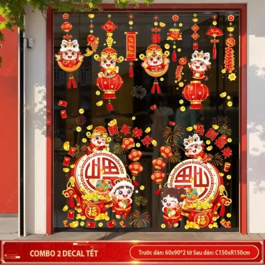Decal Tết 2.026 chữ Tiếng Việt - Trang trí Bính Ngọ, Giá chỉ 28.000đ giảm ngay