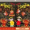 Decal Tết 2.026 dán kính hai mặt Trang trí Bính Ngọ chữ Việt tĩnh điện 69.300₫ 7
