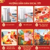 Decal Tết 2.026 hít tĩnh điện dán kính không keo, dễ dán gỡ, 45cm Giá 56.000₫ 3