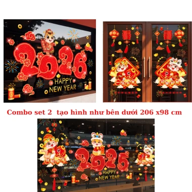 Decal Tết 2.026 số 2.026 chú ngựa tài lộc Bính Ngọ - Ngộ nghĩnh, dán kính, giảm còn 64.350đ 2 Decal Tết 2.026 số 2.026 chú ngựa tài lộc Bính Ngọ - Ngộ nghĩnh, dán kính, giảm còn 64.350đ 2