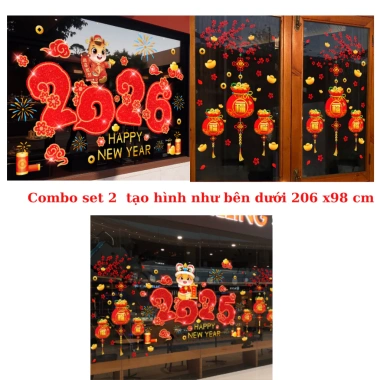 Decal Tết 2.026 số 2.026 chú ngựa tài lộc Bính Ngọ - Ngộ nghĩnh, dán kính, giảm còn 64.350đ 8 Decal Tết 2.026 số 2.026 chú ngựa tài lộc Bính Ngọ - Ngộ nghĩnh, dán kính, giảm còn 64.350đ 8