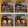 Decal Tết Happy New Year - Keo dán tường, kính, màu sắc nét, giảm còn 39.000₫
