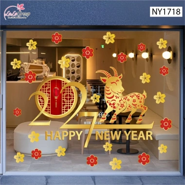 Decal Tết Happy New Year - Keo dán tường, kính, màu sắc nét, giảm còn 39.000₫ 7 Decal Tết Happy New Year - Keo dán tường, kính, màu sắc nét, giảm còn 39.000₫ 7